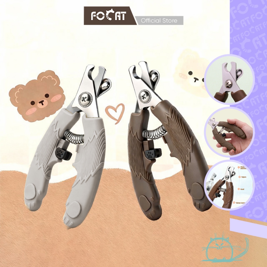 FOCAT Gunting Kuku Kucing Anjing F41A Pet Grooming Tools/Pet Nail Clipper Hewan Peliharaan+Kikiran