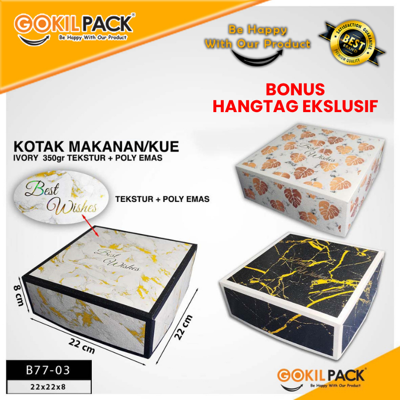 Kotak Kue Box Cake Lunch Ivory Packaging Dus Makanan B77