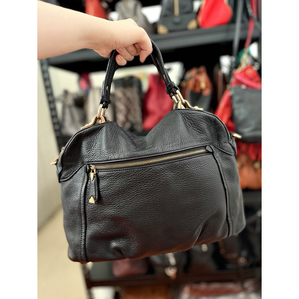 Sisley Sling Bag Leather In Black