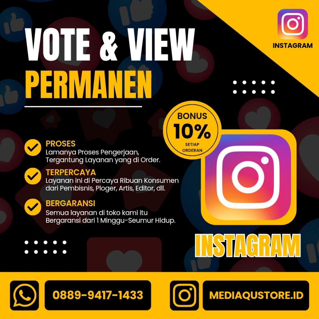 VOTE INSTAGRAM TERMURAH