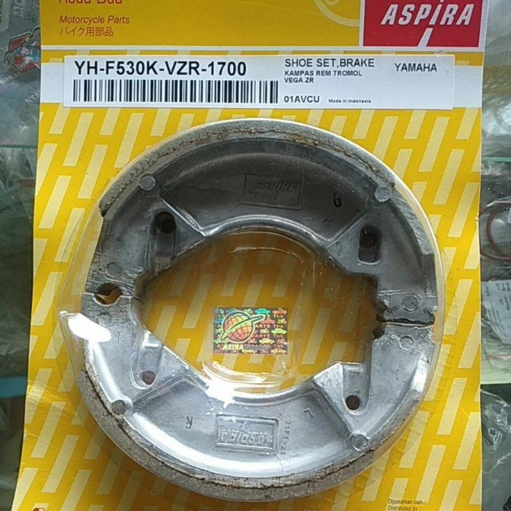 kampas rem belakang ASPIRA buat Vega ZR