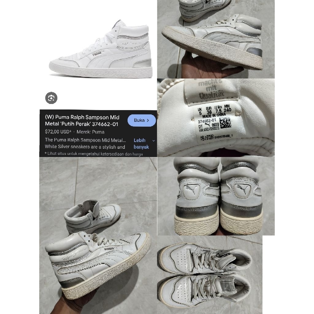 Sepatu Preloved Second Original Puma Majesty Cushion 'Ralph Simpson' Size 38