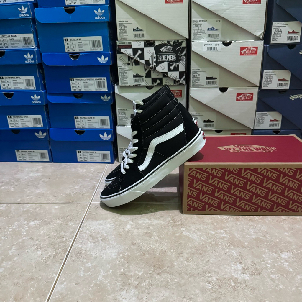 Vans sk8 hi black white classic (Resmi PT NAVYA)