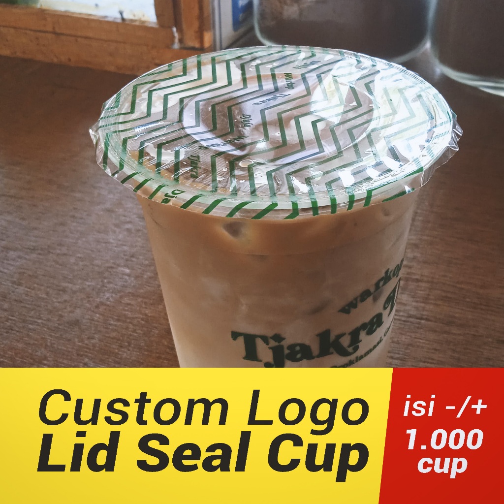 Sablon Lid Sealer Cup Custom isi 1.000 cup