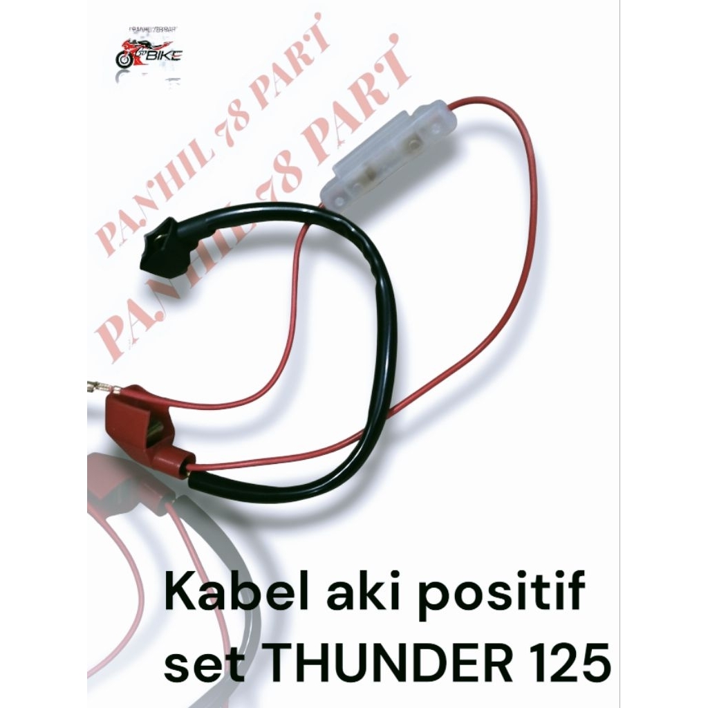 socket kabel aki positif set untuk motor Suzuki Thunder 125