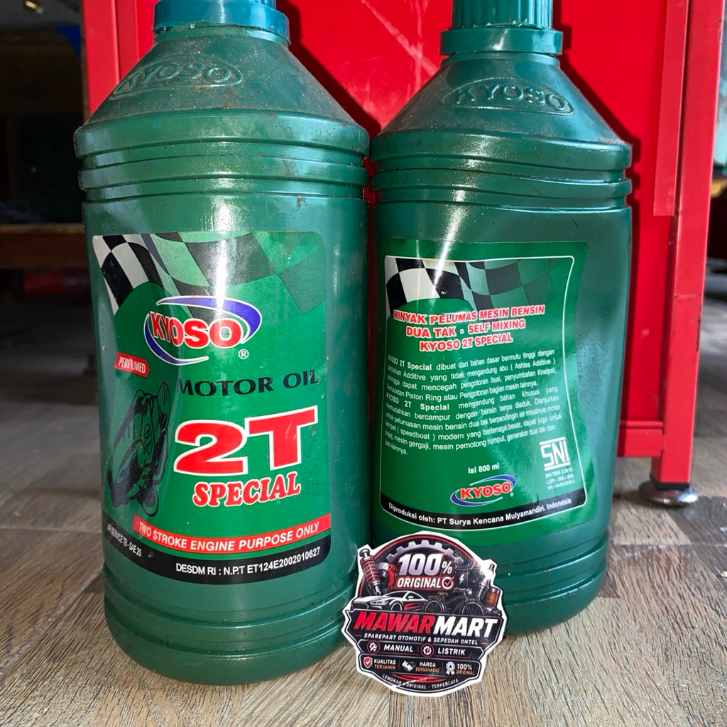Oli Samping Kyoso 2T Special Wangi 800ml - Pelumas Motor & Mesin 2 Tak Premium