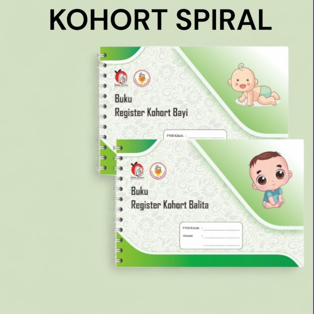 Register kohort spiral, Buku register kohort Balita,