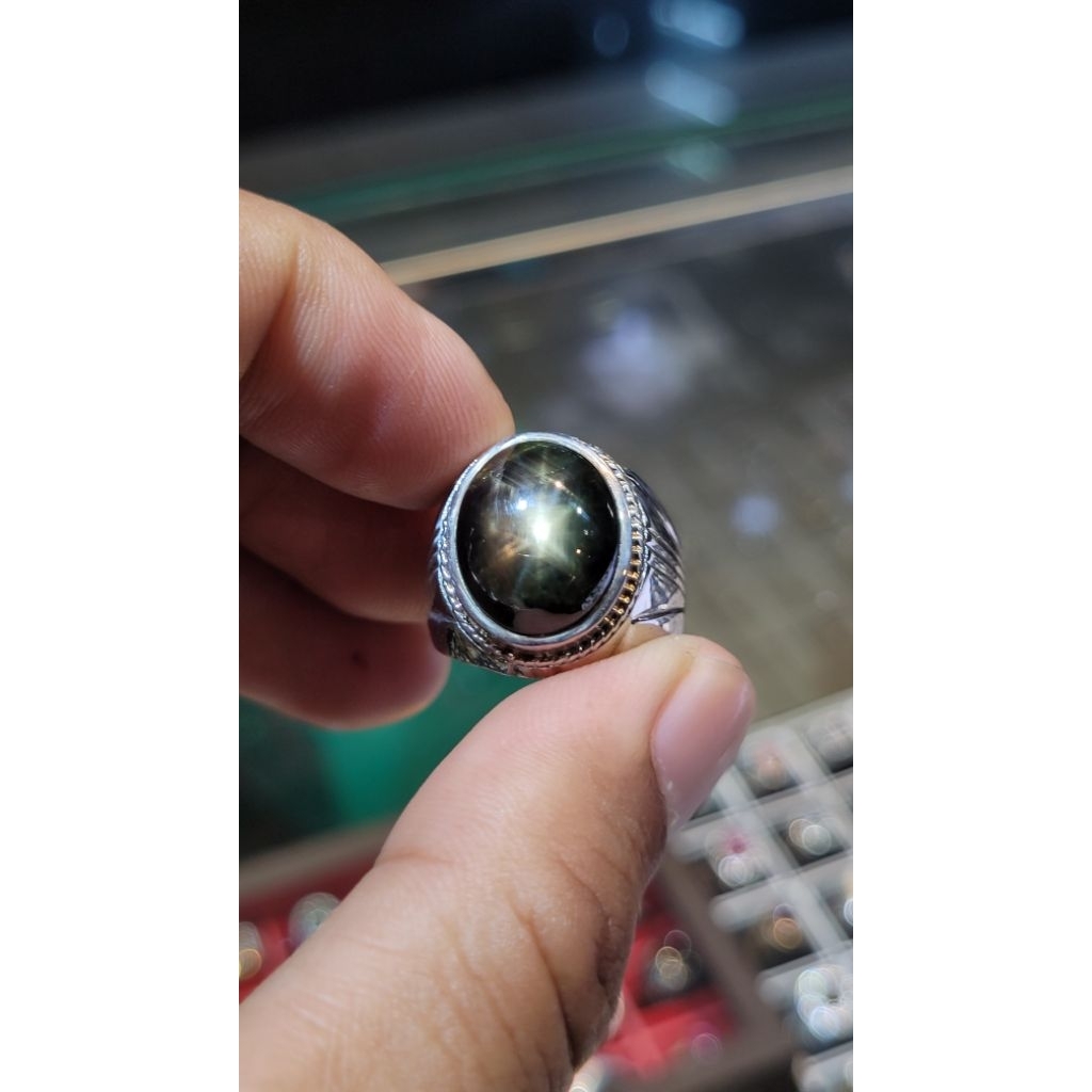 Natural 12Ray star sapphire 17.48ct NH