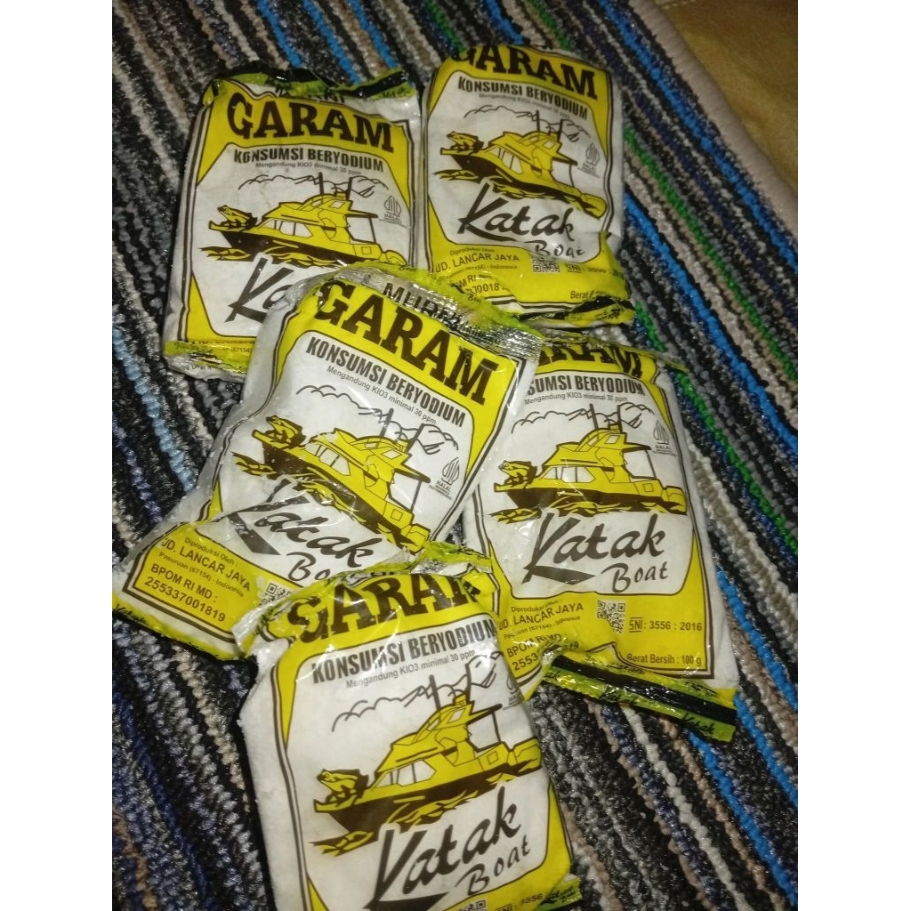 Garam Dapur Beryodium 500 Gram - Garam Kapal, Garam Meja, Garam Beryodium