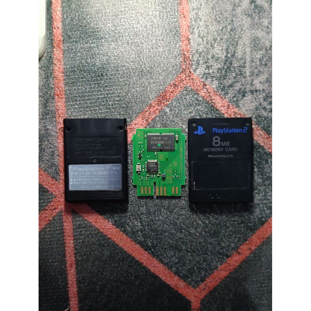 Memory Card PS2 Ori Original JP Hitam