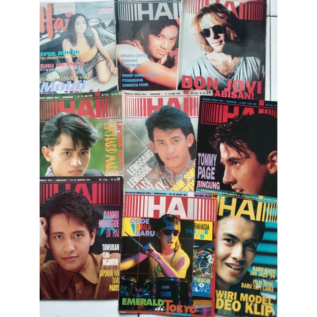 Majalah Jadul HAI Edisi 1990-an majalah Bekas