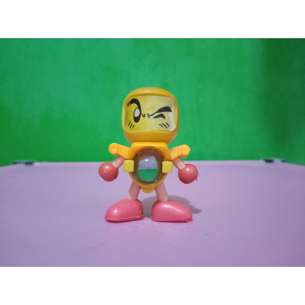 Figure B-DAMAN BAKUGAIDEN / BOMBERMAN - YELLOW BOMBER / KIIROBON - Gokey Murah Retro Vintage Rare Ko