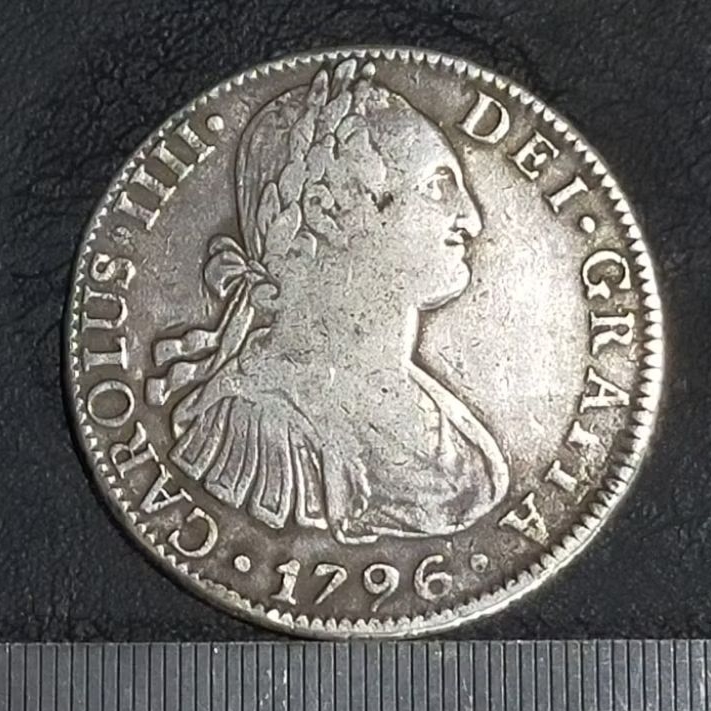 KOIN KUNO || KOIN PERAK || SILVER COIN HISPAN CAROLUS TAHUN 1796