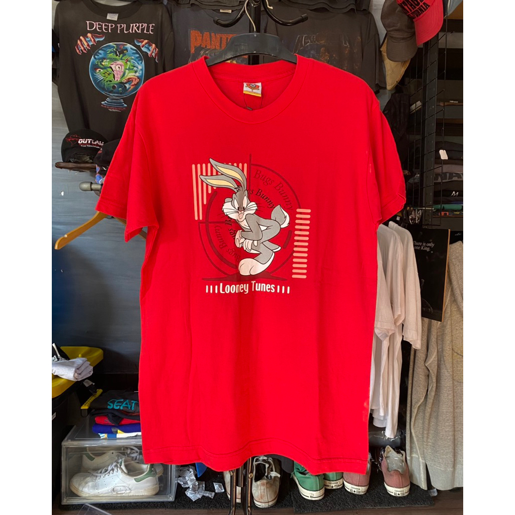Kaos Bugs Bunny Looney Tunes kartun Cartoon Movie Film vintage 2002 second bekas