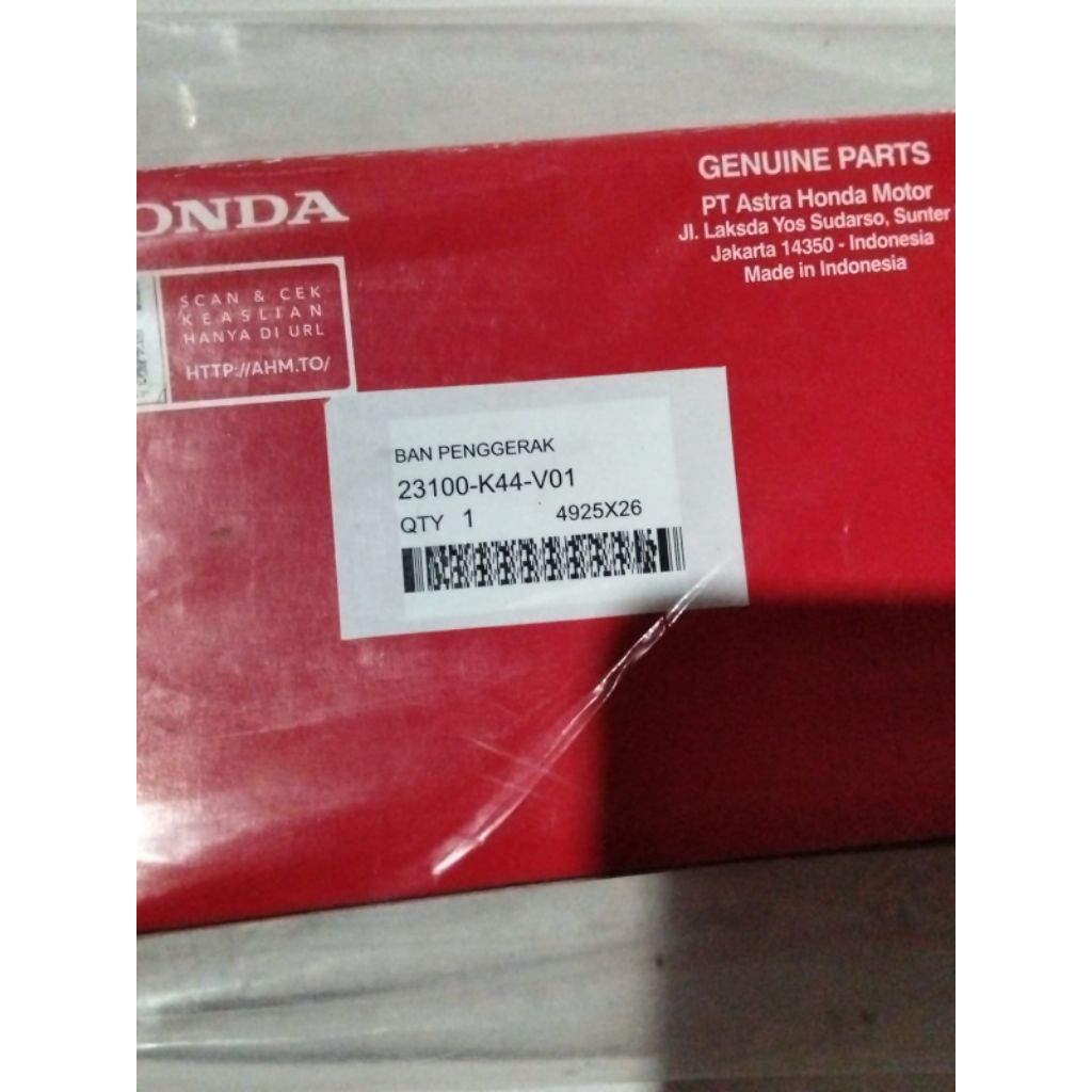 V-Belt only beat esp Scoopy esp Vario 110 esp original AHM 23100-K44-V01