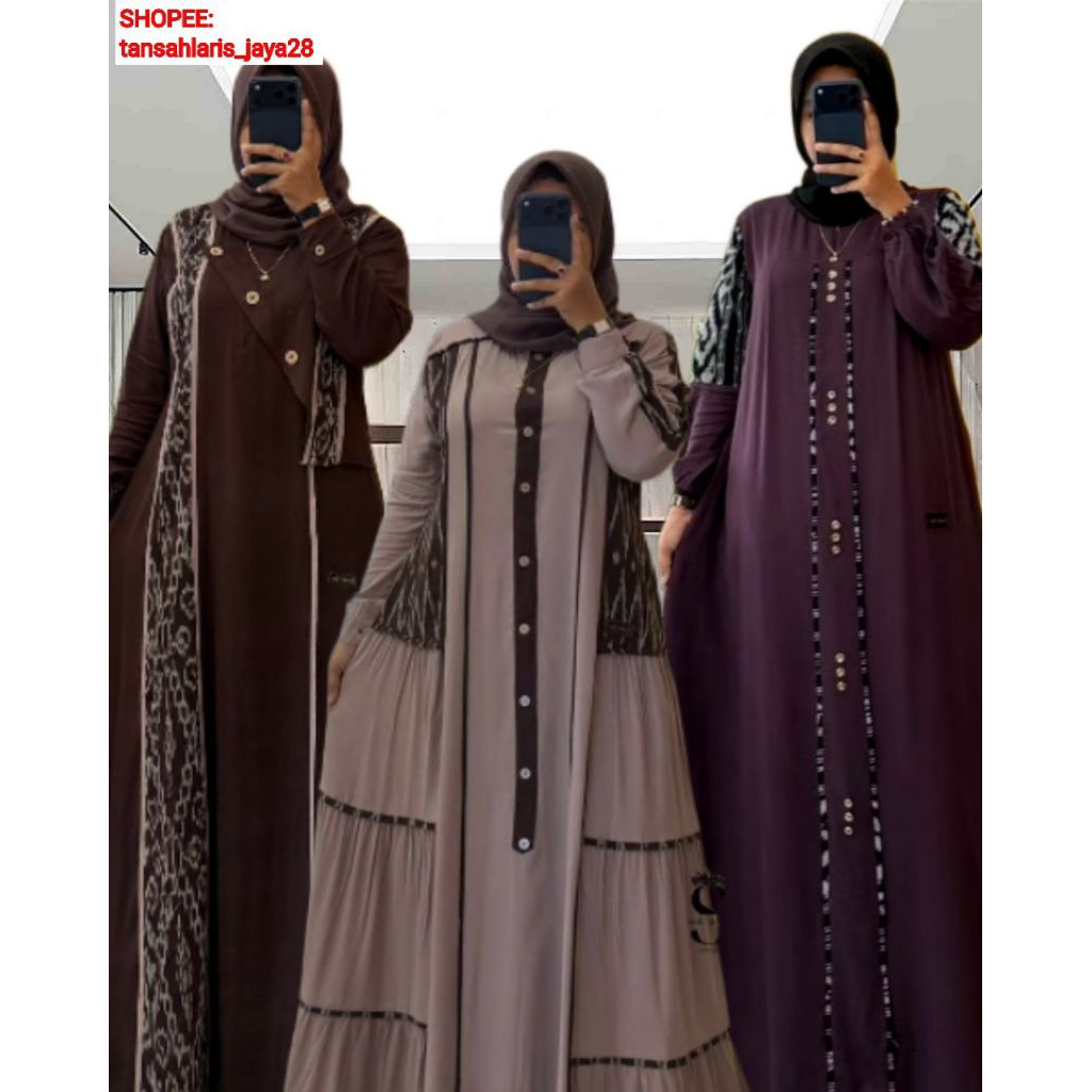 READY SIAP KIRIM GAMIS SAULIN STORE ORI TWILL UNIQLO SERIES TERBARU#1