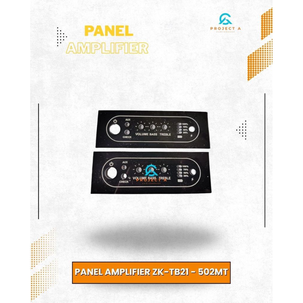 Tone Panel Untuk Amplifier ZK-502MT ZK-1002T ZK21TB Akrilik 2mm