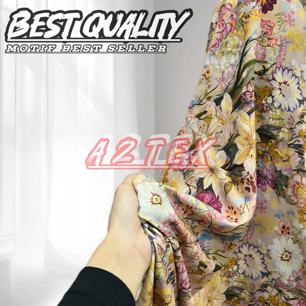 New (Harga/0,5M) Kain Katun Rayon Viscose Premium || Kain Rayon Motif Eksklusif || Kain Rayon Origin