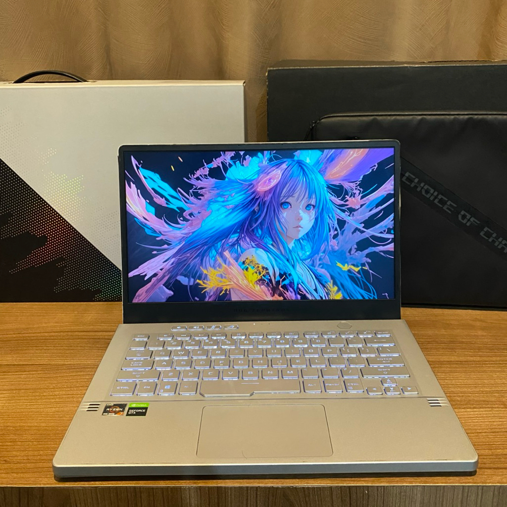 Laptop Gaming ASUS ROG Zephyrus G14 GA401II Animatrix 8/512GB Ryzen 7 4800HS GTX 1650Ti 4GB
