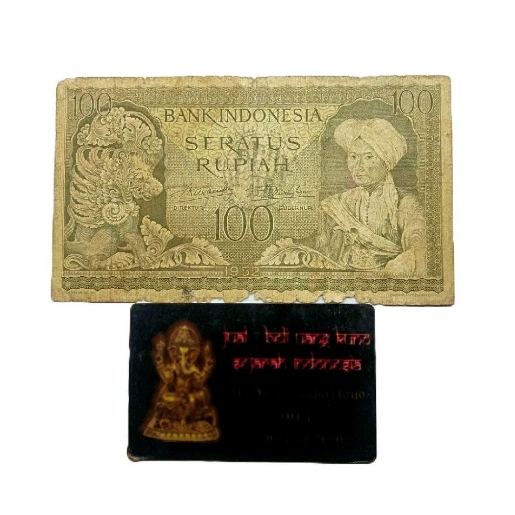 UANG 100 RUPIAH 1952 REPLACEMENT CAP PRRI