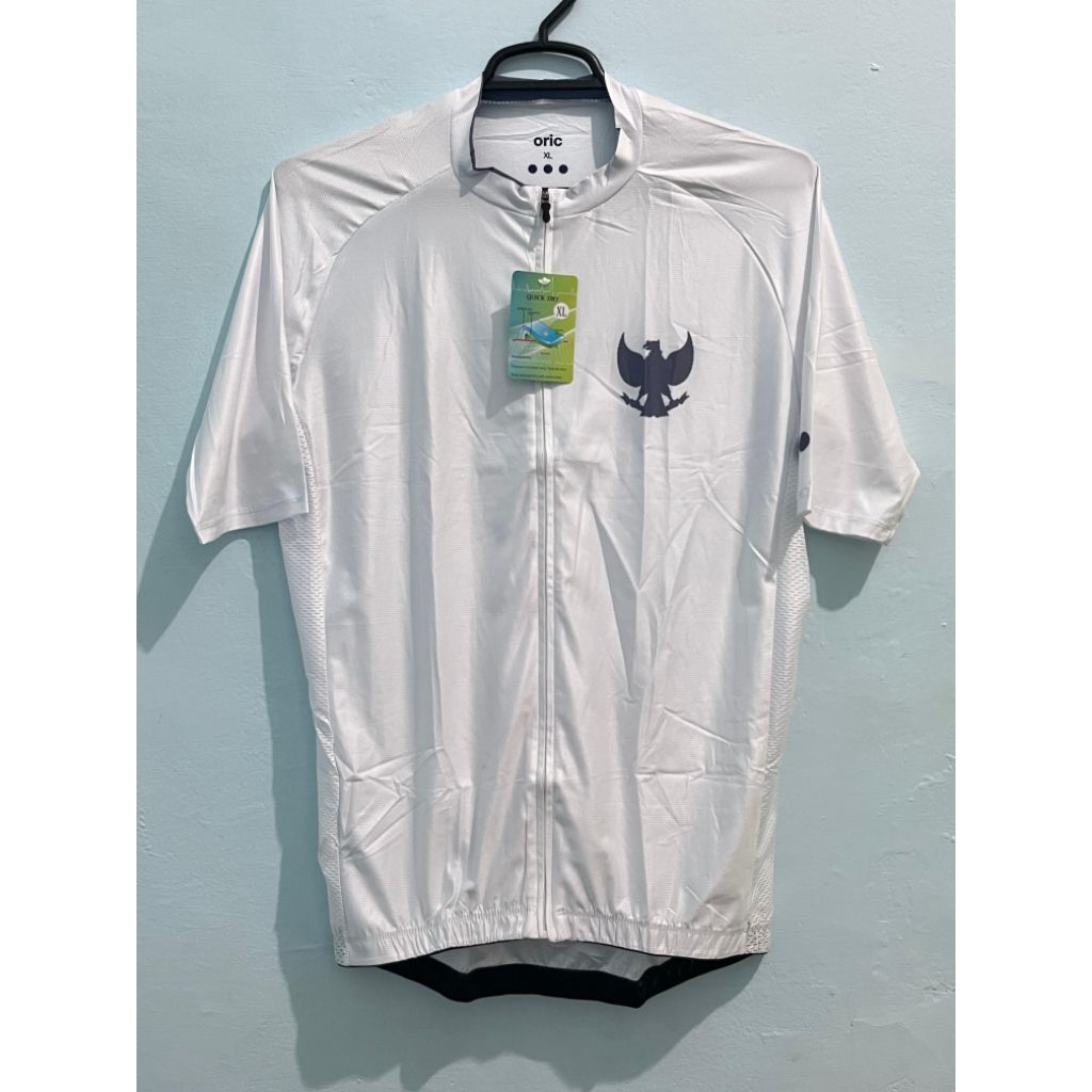 Jersey Sepeda Oric DRIO White Putih Logo Garuda