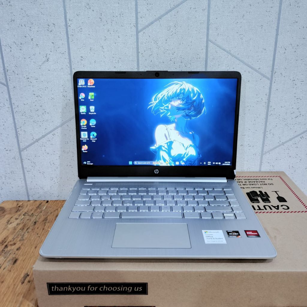 Laptop Hp 14s - fq1032AU, Amd Ryzen 3 - 5300U Ram 8Gb SSD 512Gb Amd Radeon TM Graphics, Keyboard Bac