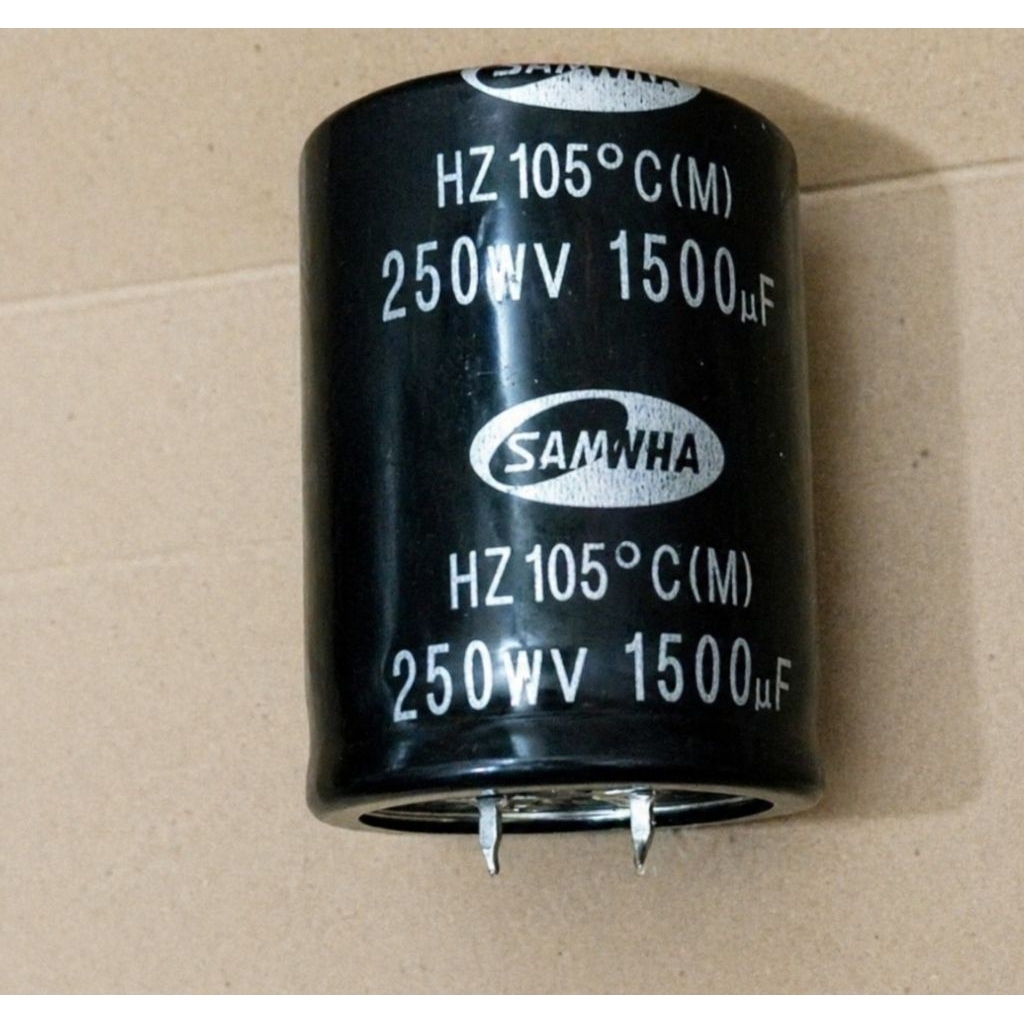 7965 kapasitor elco 1500uf 1500 uf 250v 250volt samwa samwha bisa buat pengganti 200v 200volt nichic