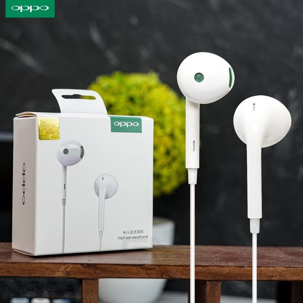 Handsfree Oppo Original R19 Headset OPPO R19 Connector Aux HF Oppo ORIGINAL Terbaru