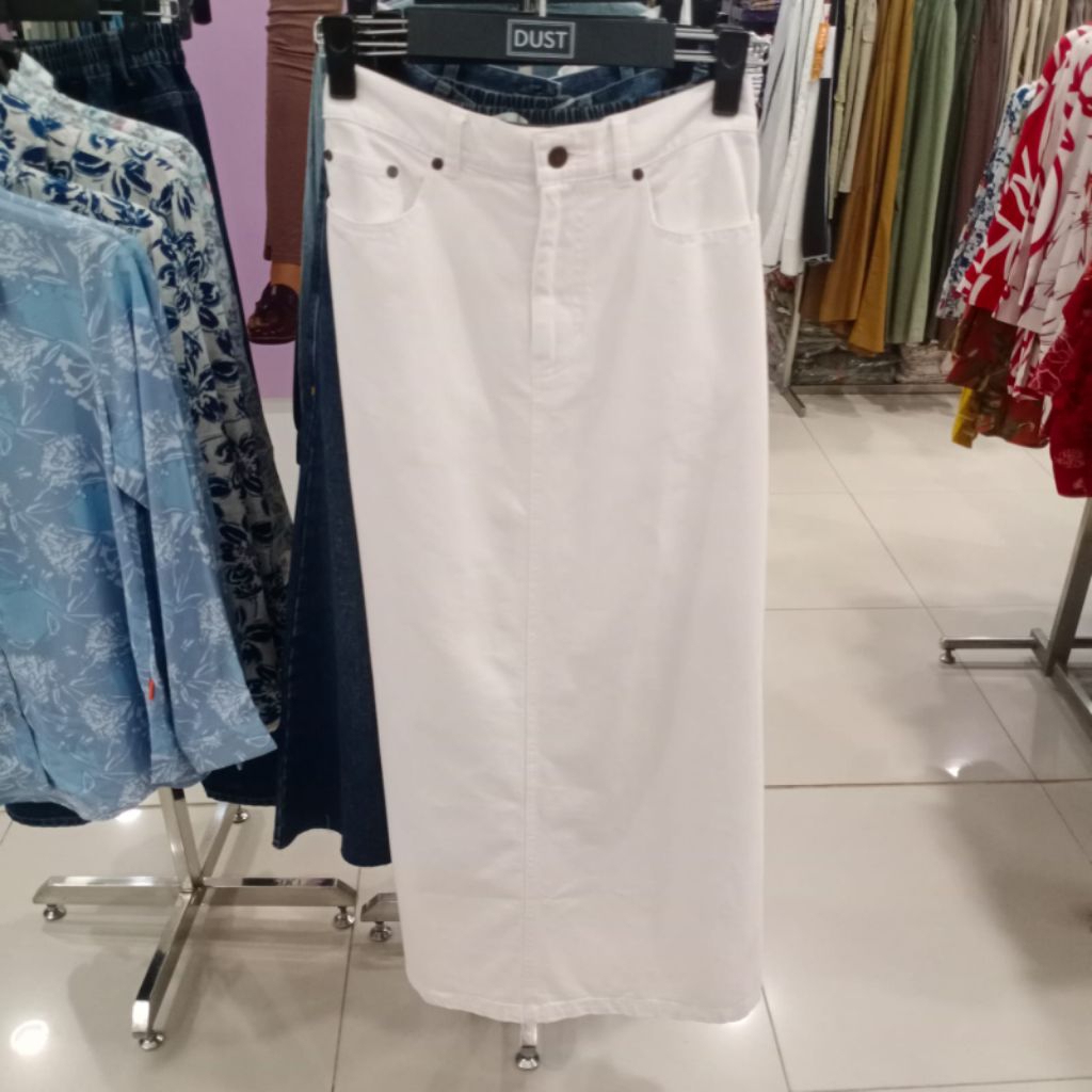 DUST ROK PANJANG PUTIH POLOS WANITA ORIGINAL