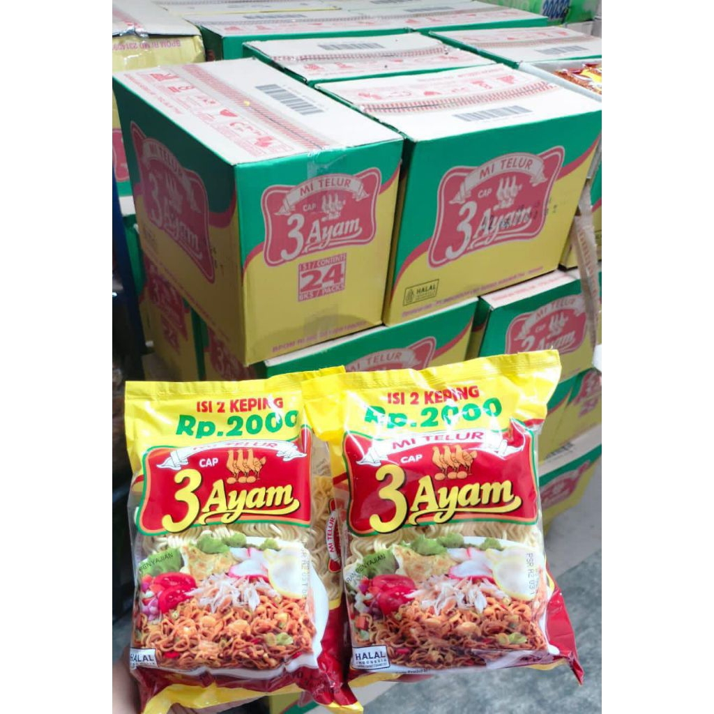 MIE TELUR CAP 3 AYAM // MIE TELUR MURAH EKONOMIS