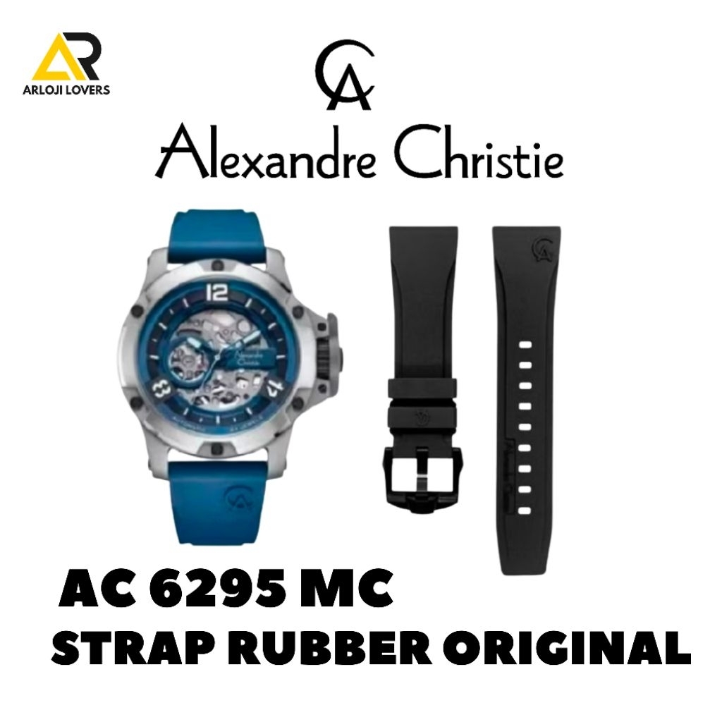 Tali/Strap Rubber Alexandre Christie AC6295MC Original