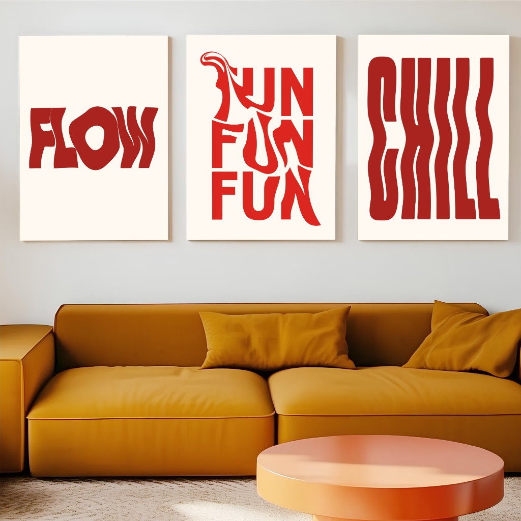 Hiasan Dekorasi Pajangan Dinding Typography Minimalis Aesthetic TG