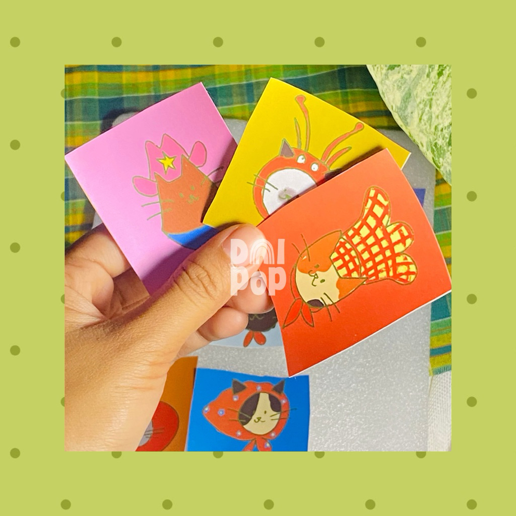 sticker waterproof vinyl kucing | sticker aesthetic anti air