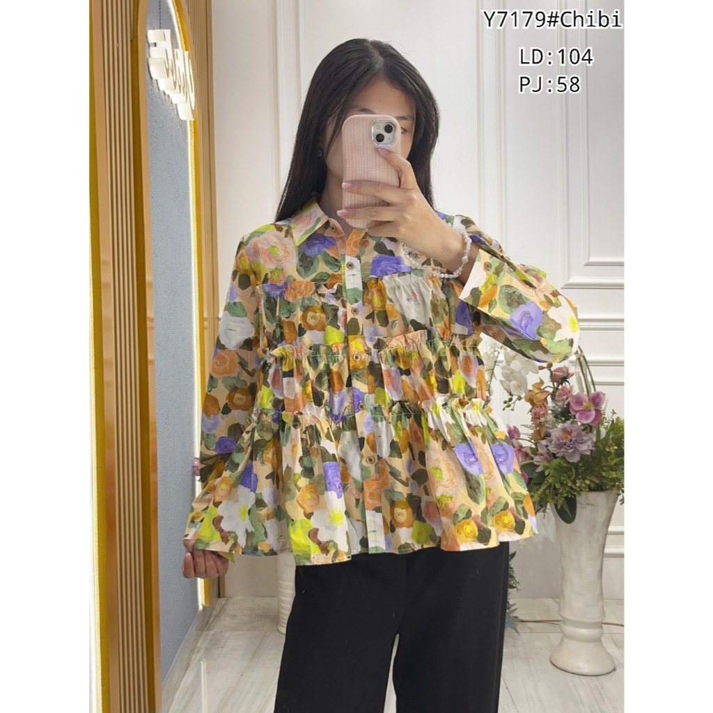Floral Dream Blouse/Chibi Blossom Blouse/Fairy Garden Top/BUNGA