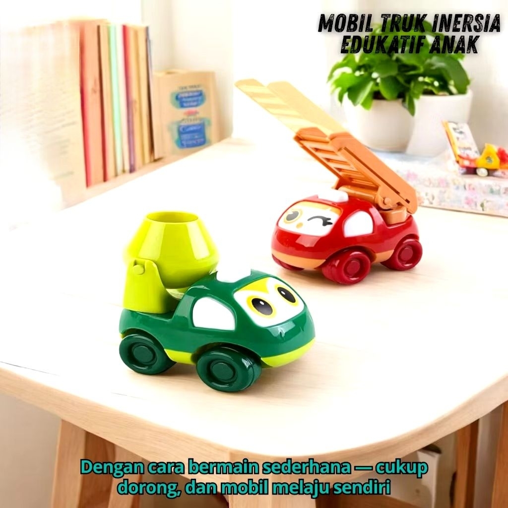 Mainan Anak Laki Laki Perempuan Mobil Mobilan Truk Inersia Pullback Truck Anak Bayi / Mainan Mobil K