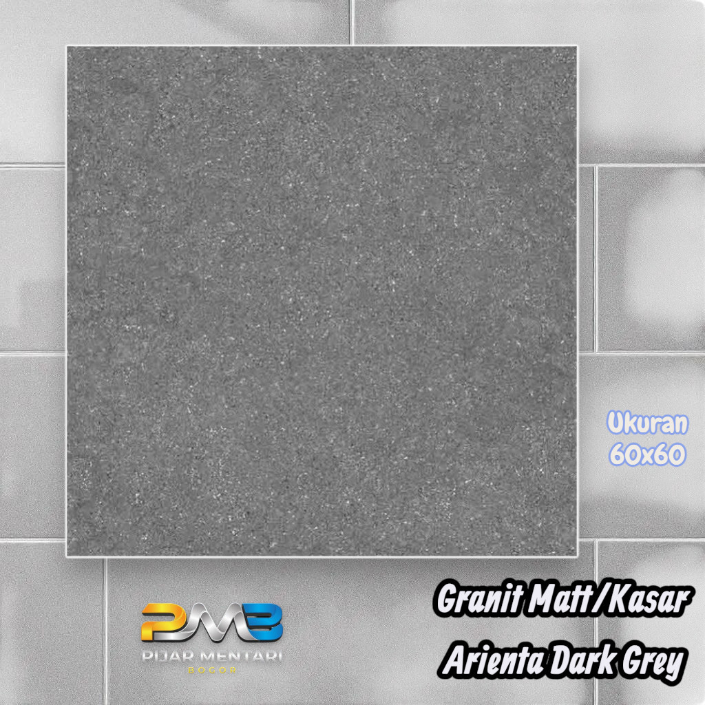 Granit Lantai Dinding Kasar/Matt ARIENTA DARK GREY 60x60 ARNA