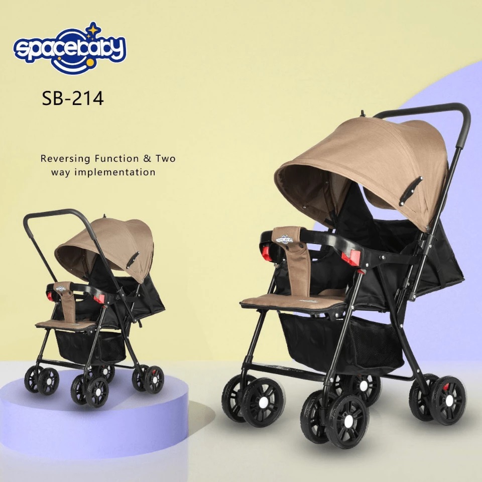 Spacebaby Stroller Bayi 214 / Stroller Bayi Kereta Dorong Bayi Handle Depan Belakang