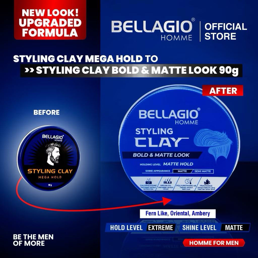 BELLAGIO Homme Clay 90 g pomade