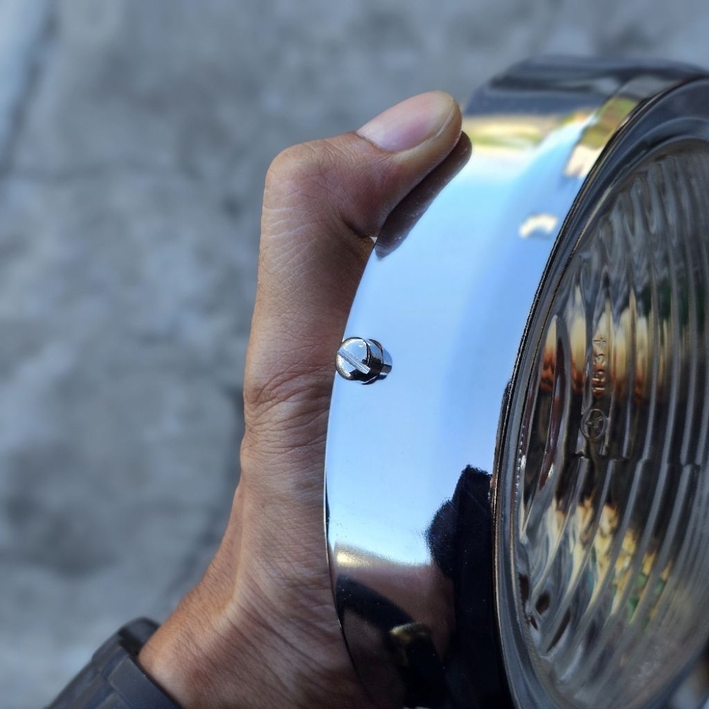 Baut Min Ring Lampu Depan Reflektor Headlamp Vespa Sprint Bagol Veloce