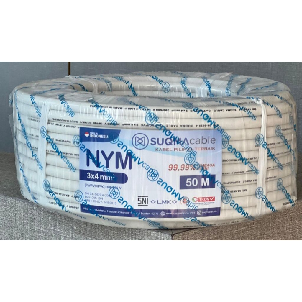 Kabel NYM 3x4 SUQMA 50 mtr
