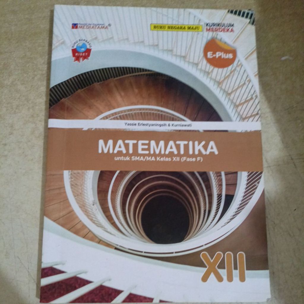 Buku Matematika untuk SMA/MA Kelas XII (FASE F) - Kurikulum Merdeka - Mediatama E-Plus