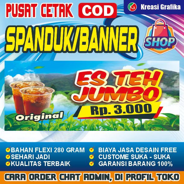 spanduk es teh jumbo 3000 / spanduk es teh jumbo / spanduk es teh jumbo 5000