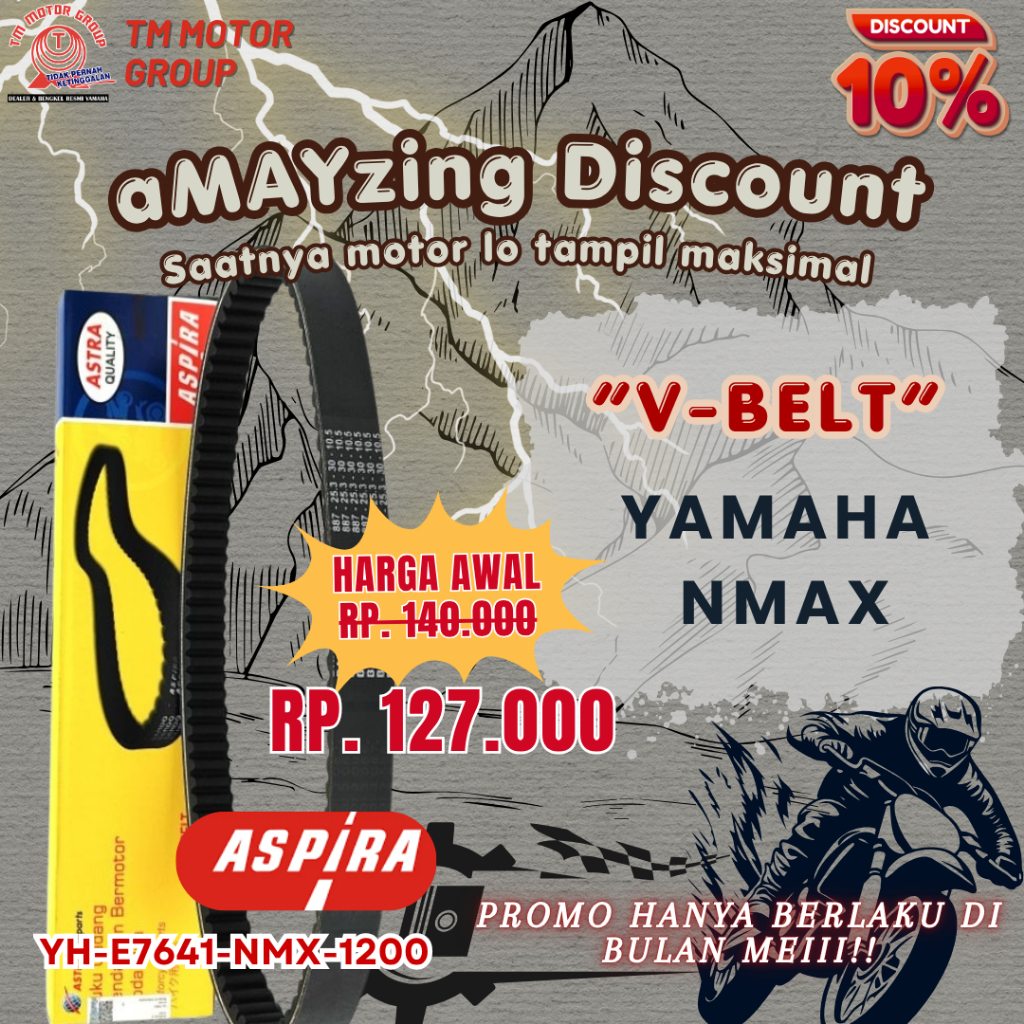 V-BELT/VANBELT YAMAHA NMAX ORIGINAL ASPIRA