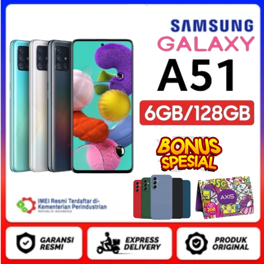 Samsung Galaxy A51 8GB/128GB - Samsung Galaxy A51 6GB/128GB // Free Bonus dan Garansi Resmi