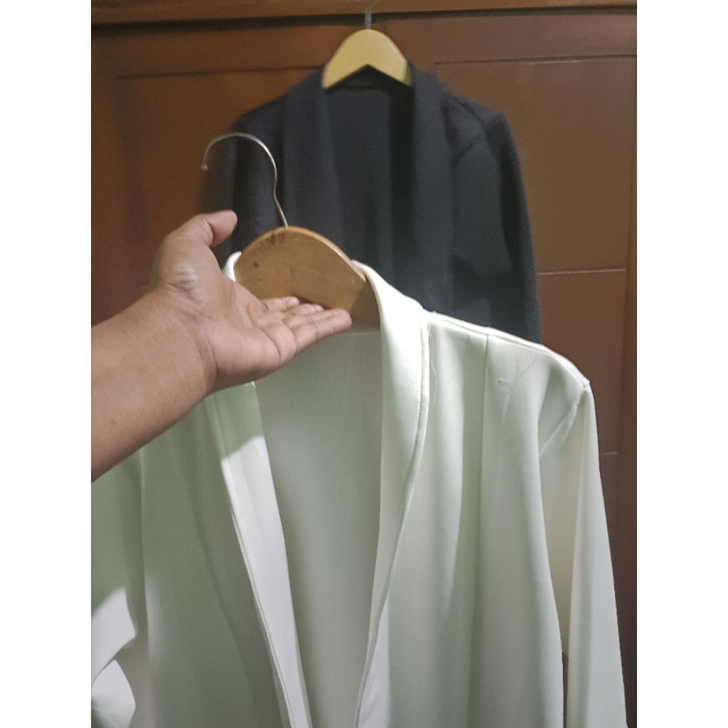 Blazer Scuba Outer Outfit Korean Style Atasan Blazer Wanita Hijab Kekinian Terlaris Terbaru/Blezer K