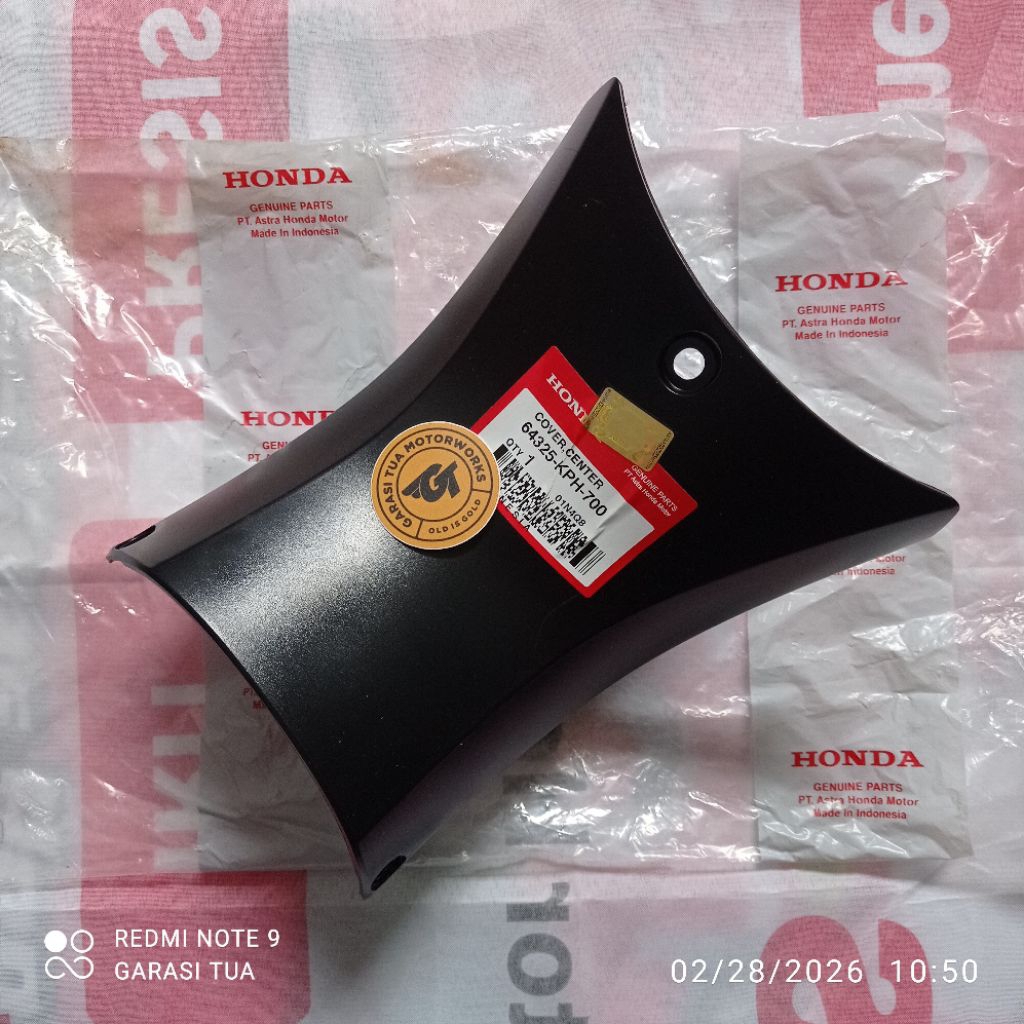 64325 KPH 700 Cover Center Sayap legshield Tengah supra x 125 lama old Lawas Pertama Batman Karbu In