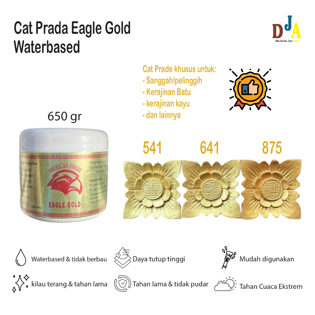 Cat emas Prada Eagle Gold Waterbased | Cat Gold Metallic |