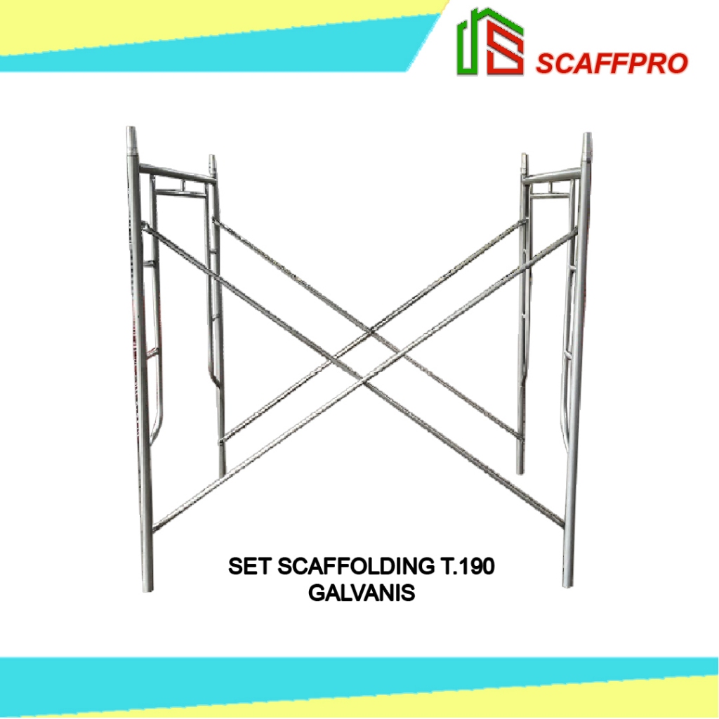 SET SCAFFOLDING MAIN FRAME 190 PERANCAH STEGER - GALVANIS