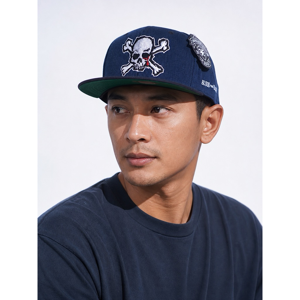 TOPI SNAPBACK PRIA BORDIR METAL DISTRO DEWASA