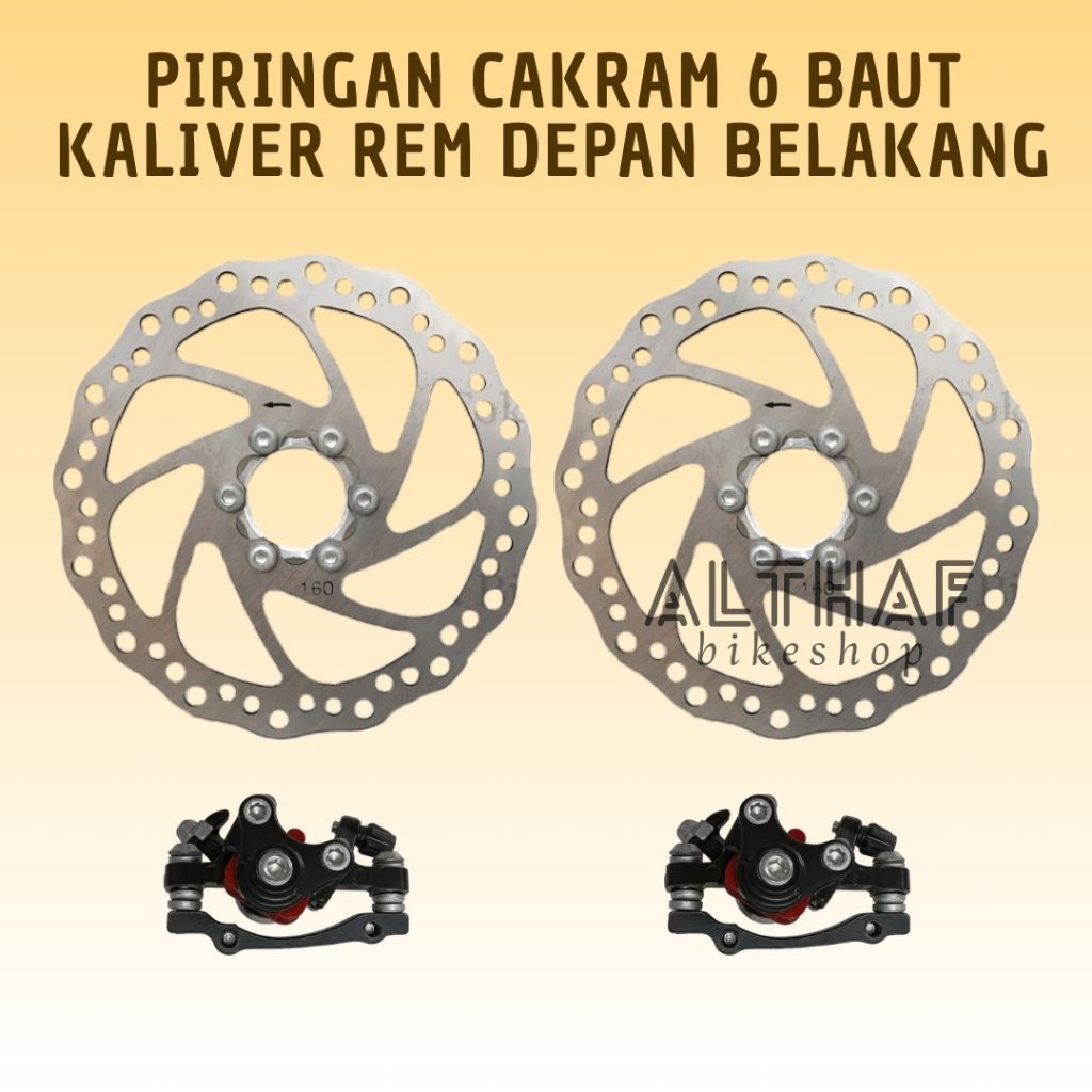 Paket Piringan Caliper Cakram Sepeda Termurah